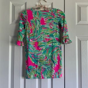 Lilly Pulitzer, size 6-7, pink and greens